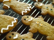 Christmas Gingerbread Man Wallpaper