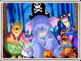 Disney Halloween Wallpaper - Trick or Treaters (click to view)
