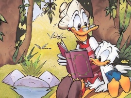 Donald Duck - Story Time Wallpaper (click to view)