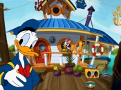 Donald Duck's Boat House Wallpaper