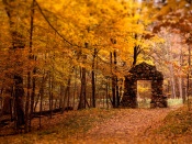 Doorway to Autumn Wallpaper