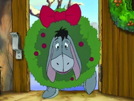 Eeyore Wreath - Christmas Wallpaper (click to view)