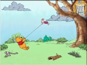 Flying a Piglet Wallpaper