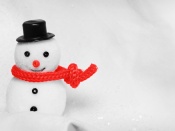 Happy Snowman Wallpaper