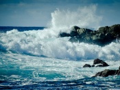 Ocean Waves Crashing