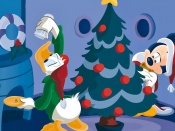 Santa Mickey Mouse Wallpaper