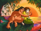 Sweethearts: Tarzan and Jane Disney Wallpaper