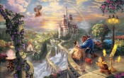 Thomas Kinkade Beauty and the Beast