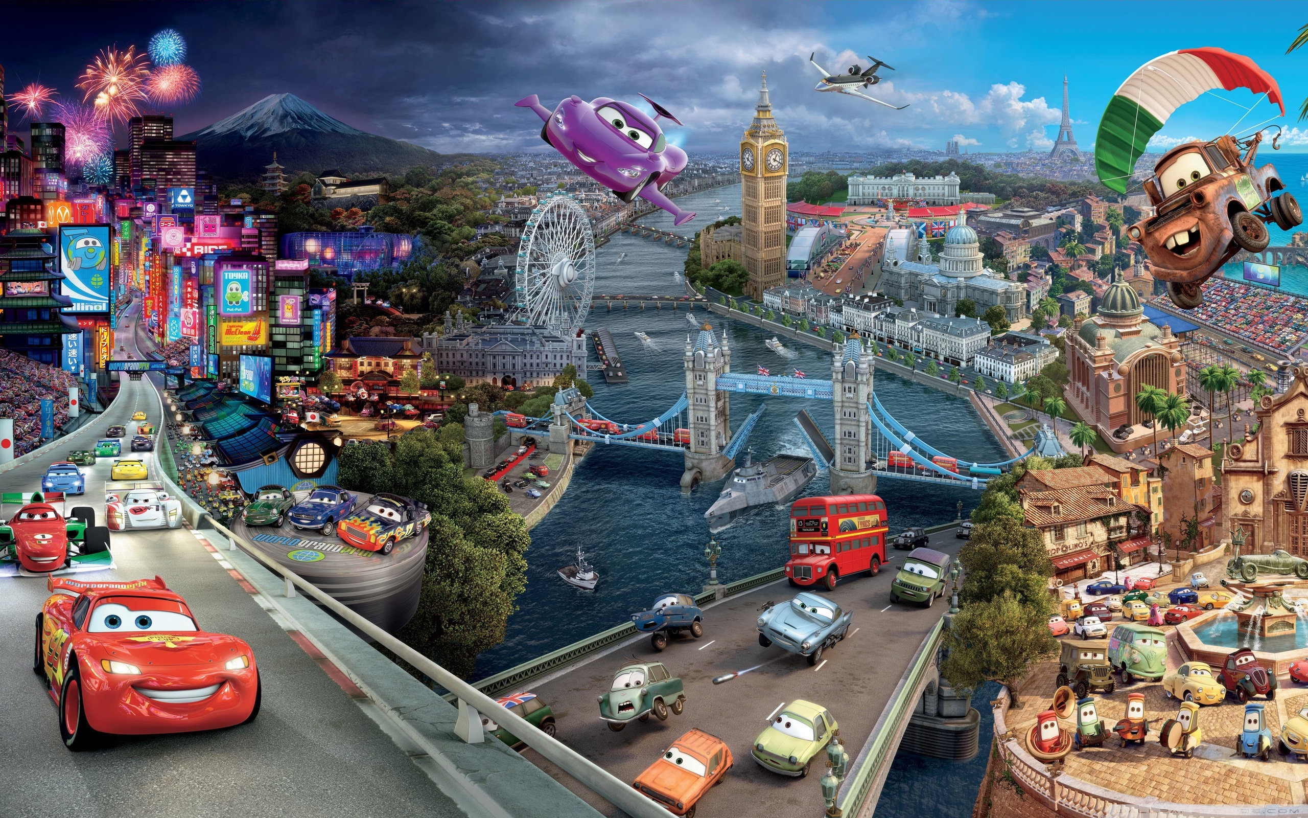 Cars 2 - Disney Wallpaper