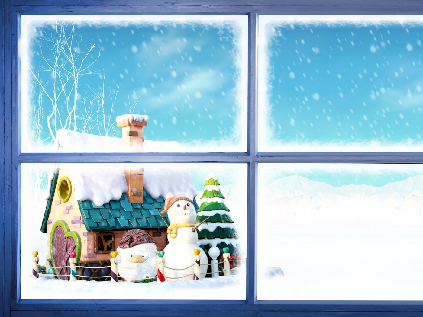 Christmas Sheep Wallpaper