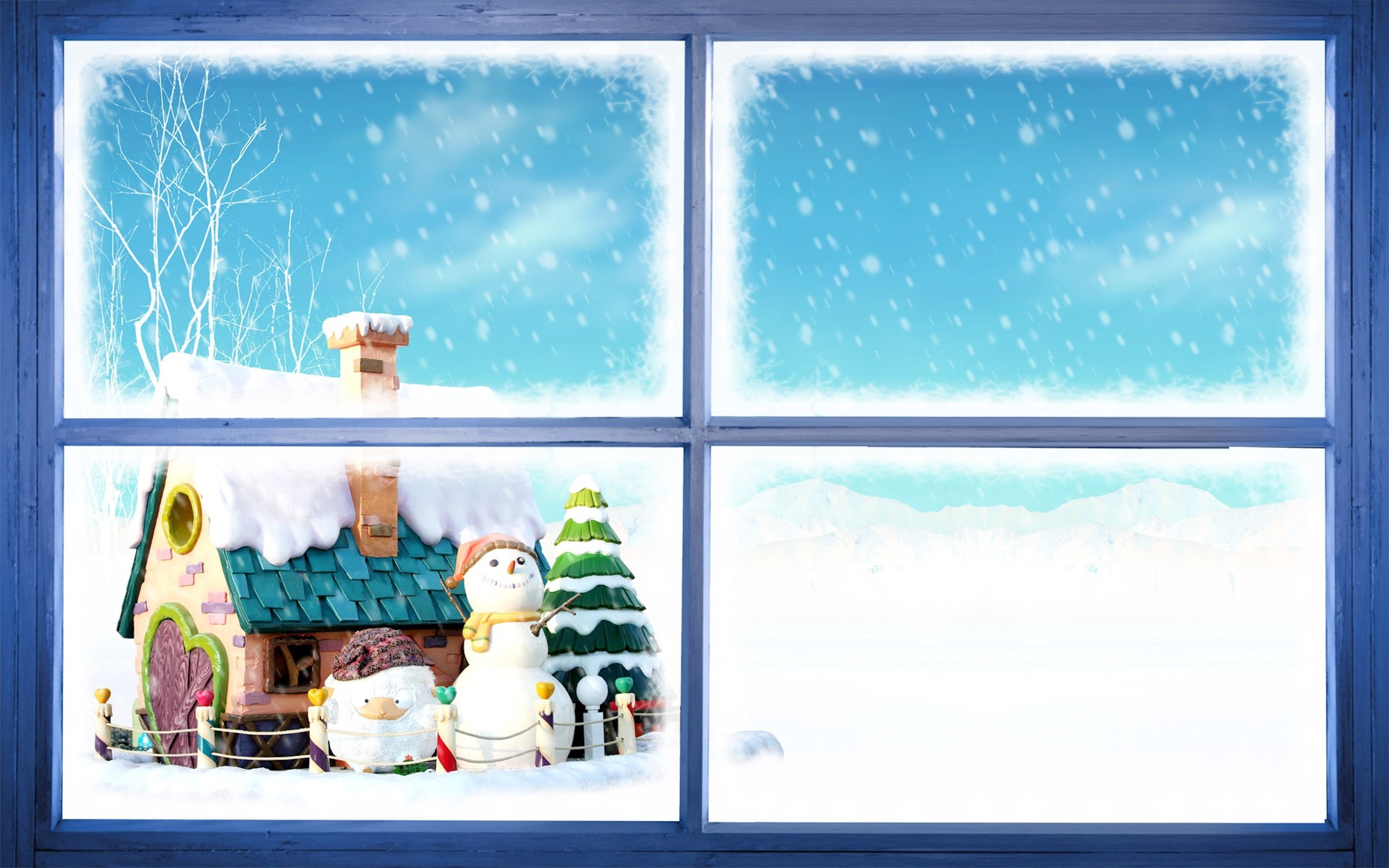 Christmas Sheep Wallpaper