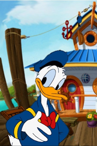 Donald Duck's Boat House Wallpaper