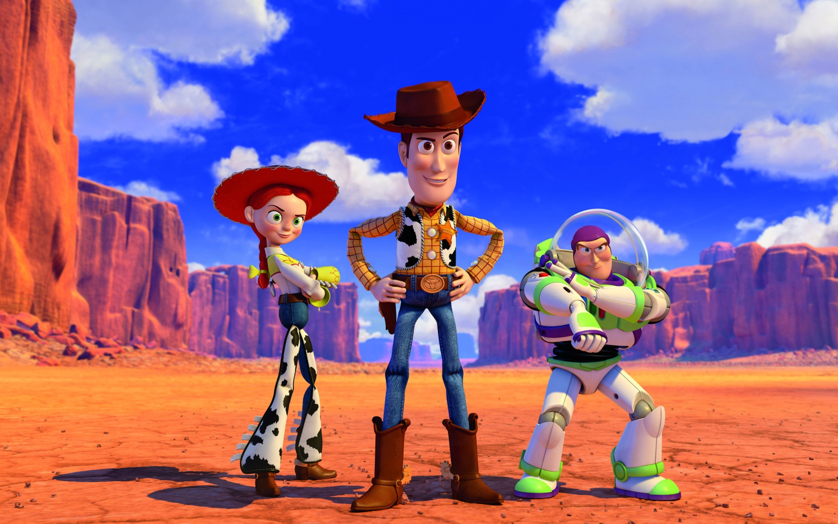 Jessie, Woody & Buzz - Disney Wallpaper