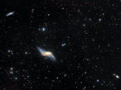 Polar Ring Galaxy Space Wallpaper