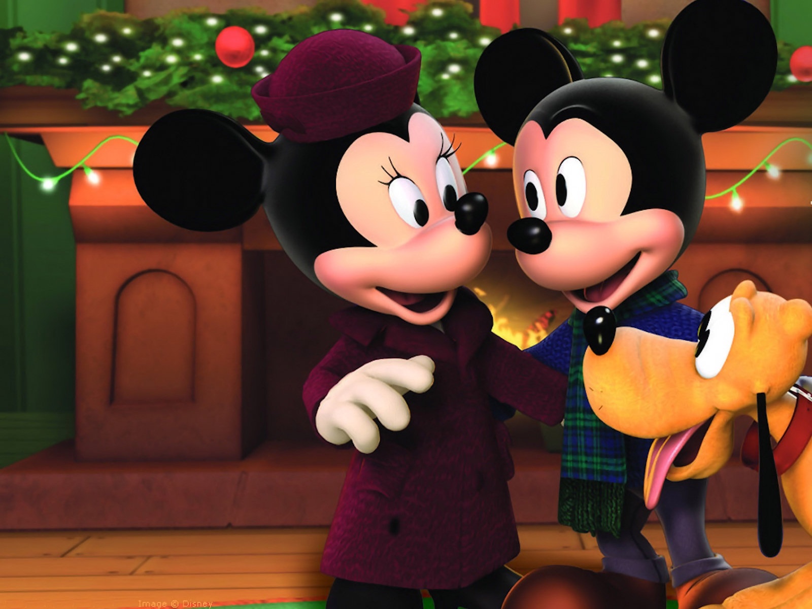 Minnie & Mickey Mouse Christmas Wallpaper