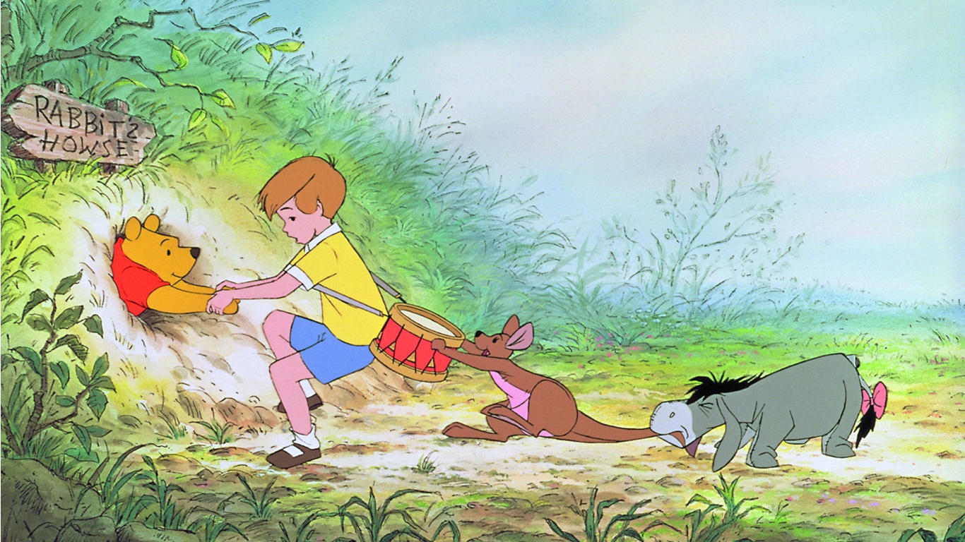 Pooh Needs Help - Disney Wallpaper