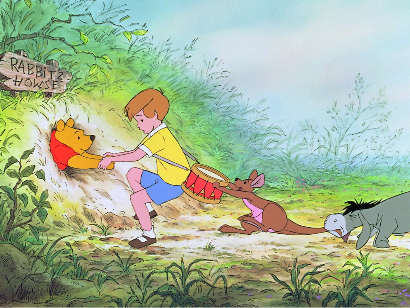 Pooh Needs Help - Disney Wallpaper